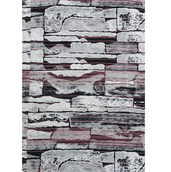 Polo Life Savan 4m2 Pamuklu Lastiksiz Halı Ört, Çok Amaçlı, Piknik Ört (170x245)-Taş Desen Pudra - 2