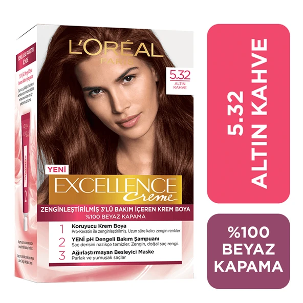 LOREAL EXCELLENCE KİT SAÇ BOYASI 5.32