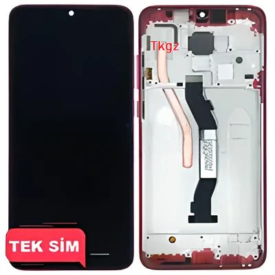 Tkgz Xiaomi Redmi NOTE 8 PRO Lcd Ekran Dokunmatik SERVİCE PACK - FULL ÇITALI KIRMIZI - 2