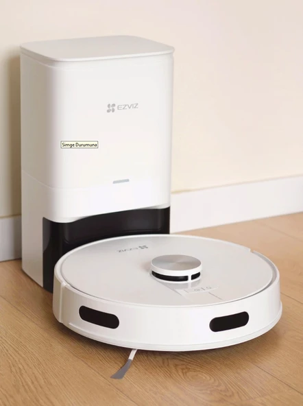 EZVIZ RE5 Plus Akıllı ve Paspaslı Robot Süpürge  Otomatik Çöp Boşaltma ve Şarj, Halı Algılama - 2