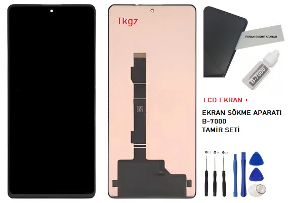 Tkgz Xiaomi Redmi POXO X5 PRO Lcd Ekran Dokunmatik SERVİCE PACK + B-7000 + TAMİR SETİ - Resim 2
