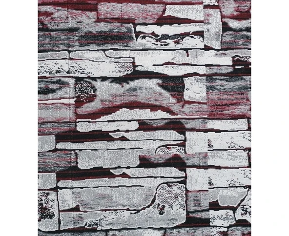 Polo Life Savan 4m2 Pamuklu Lastiksiz Halı Ört, Çok Amaçlı, Piknik Ört (170x245)-Taş Desen Bordo