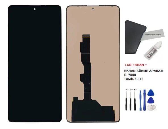Tkgz Xiaomi Redmi NOTE 13 PRO (4G) Lcd Ekran Dokunmatik SERVİCE PACK + B-7000 + TAMİR SETİ - Resim 2