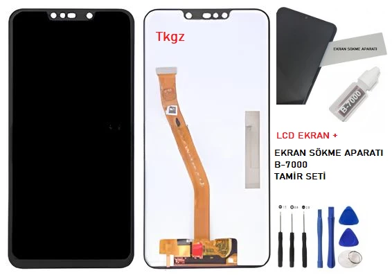 Tkgz Huawei MATE 20 Lite Lcd Ekran Dokunmatik SERVİCE PACK + B-7000 + TAMİR SETİ - 2