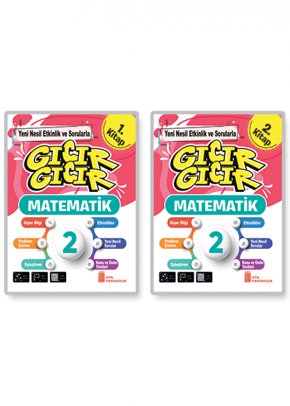 2. Sınıf Gıcır Gıcır Matematik 1 ve 2. Kitap (2li kitap)
