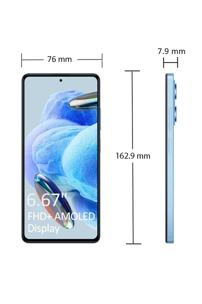 Xiaomi Redmi Note 12 Pro 5G 12GB 256 GB Mavi (İthalatçı Garantili) - Resim 2