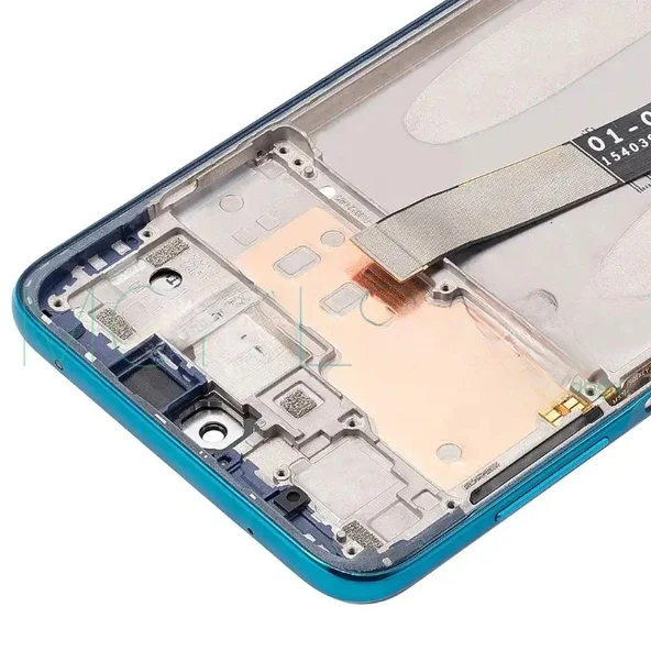 Tkgz Xiaomi Redmi NOTE 9 PRO Lcd Ekran Dokunmatik SERVİCE PACK - FULL ÇITALI MAVİ + TAMİR SETİ - 3