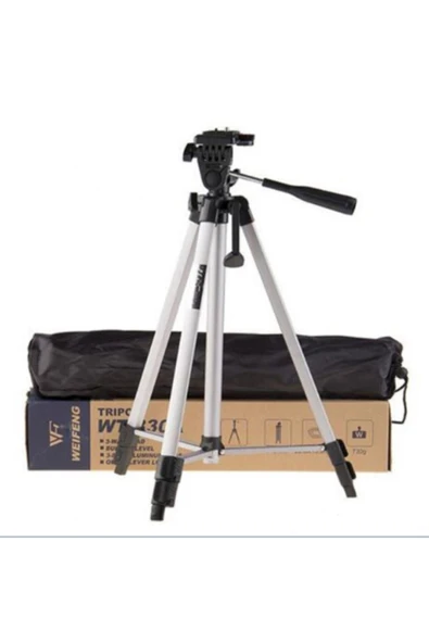 135 Cm Profesyonel Tripod Su Terazili Çanta Hediyeli Wt-330a
