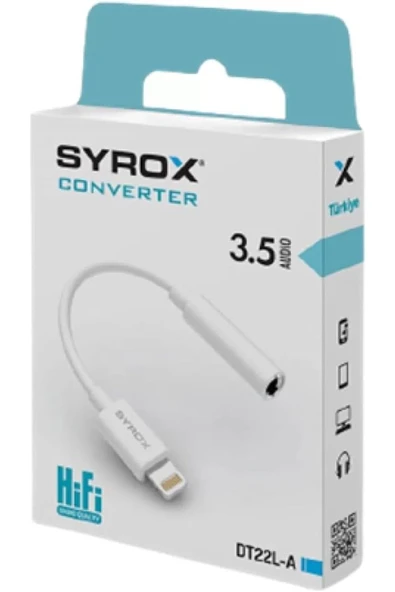İPhone Uyumlu Aux Kulaklık Dönüştürücü, DT22L-A LXSHP 1055529