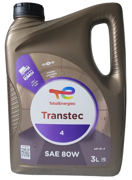 Total Energies Transtec 4 SAE 80W Şanzıman Yağı 3 Litre - API GL-4