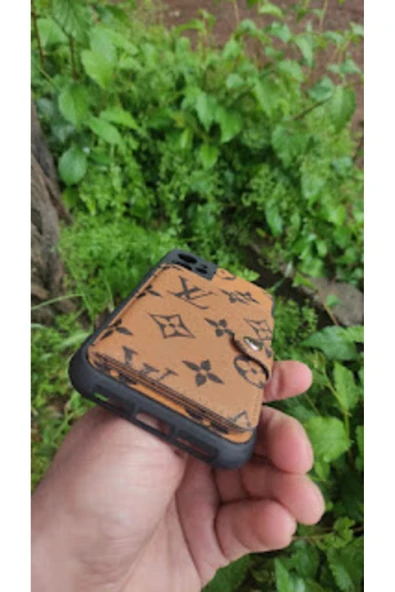 İPHONE 11 Uyumlu DERİ CÜZDANLI KARTVİZLİ KILIF - 4
