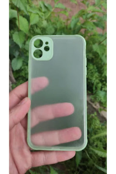 İPHONE 11 RENKLI DARBE KORUMALI ARKASI ŞEFFAF KILIF
