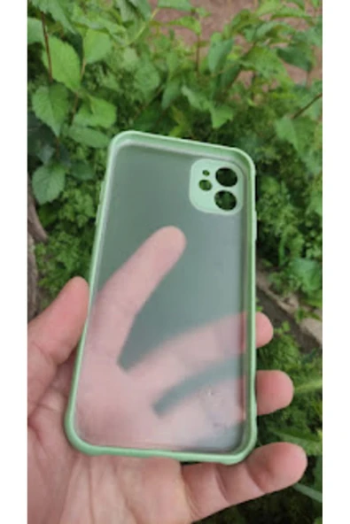 İPHONE 11 RENKLI DARBE KORUMALI ARKASI ŞEFFAF KILIF - 2