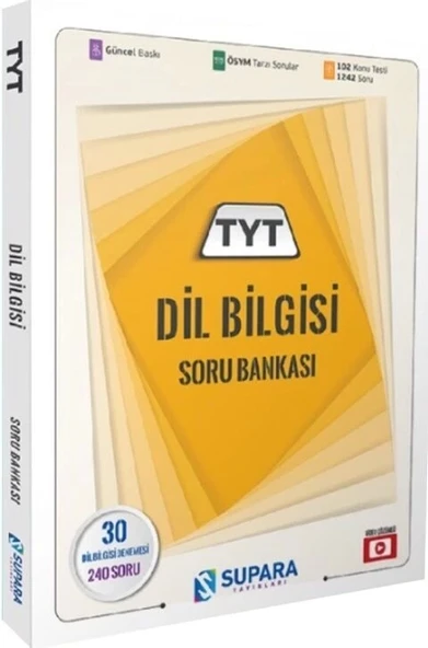Supara Yayınları TYT Dil Bilgisi Soru Bankası