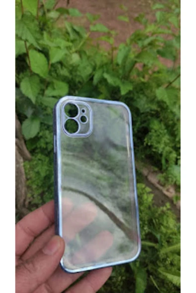 İPHONE 11 RENKLI DARBE KORUMALI YANLARI KABARTMALI ARKASI ŞEFFAF KILIF