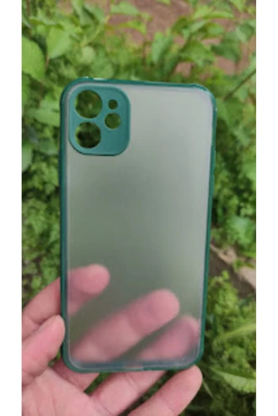 İPHONE 11 RENKLI DARBE KORUMALI ARKASI ŞEFFAF KILIF
