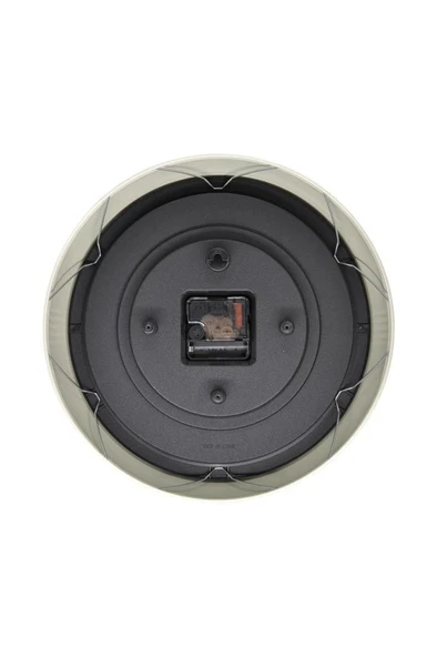 New-Max Premium Serisi Retro Tasarım Metal Kadranlı Bombeli Cam Özellikli 25 cm Ev ve Ofis Saati Beyaz - 4