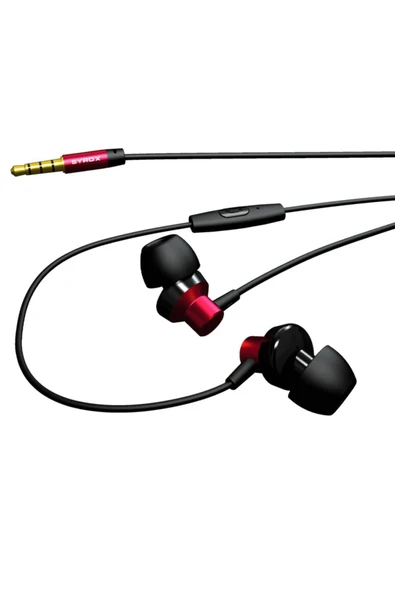 K15 Mikrofonlu Kablolu Ekstra Bass Kulaklık(KIRMIZI)