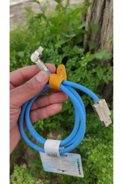 iPhone 7 Plus uyumlu SMC-L Ligtning 1 Metre 3.1A İphone Hızlı Şarj Kablosu, 180 Derece Şarj Kablosu