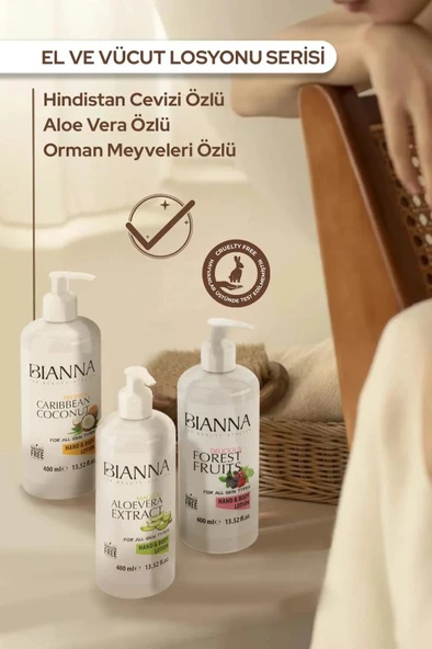 Bianna Paraben İçermeyen El ve Vücut Losyonu 400 Ml Orman Meyveleri Özü - 6