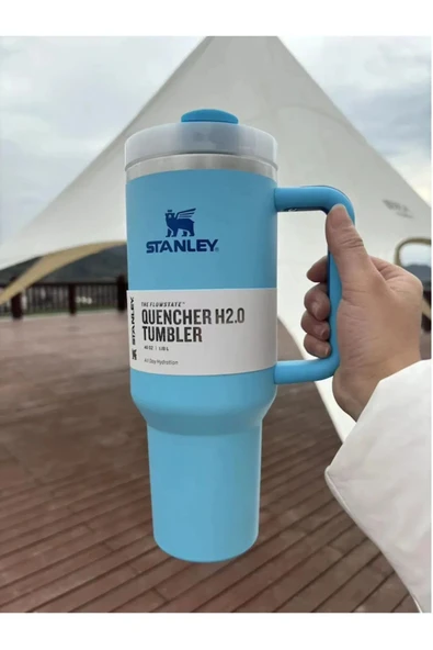 Stanley The Quencher H2.0 Flowstate 30 Oz 0,88 Pipetli Termos Mavi
