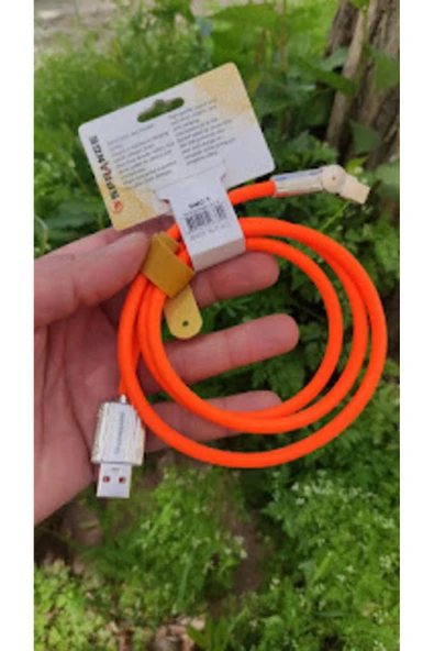 Vestel Venus Z30 SMC-T 3.1A Süper Hızlı Şarj Üç Katmanlı 180 Döner Başlık Type-C USB Kablo
