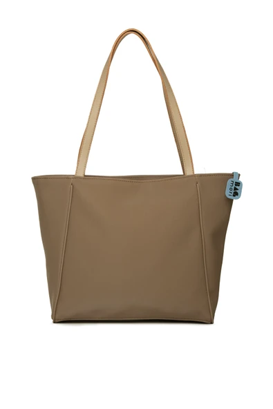 Bagmori Vizon Biye Detaylı Saten Tote Çanta ürün görseli