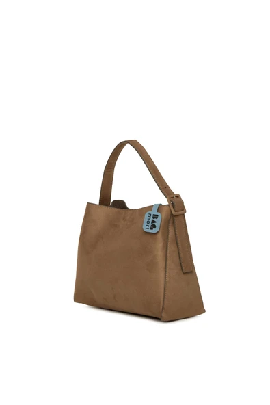 Bagmori Vizon Mini Kemerli Süet Çanta - 2