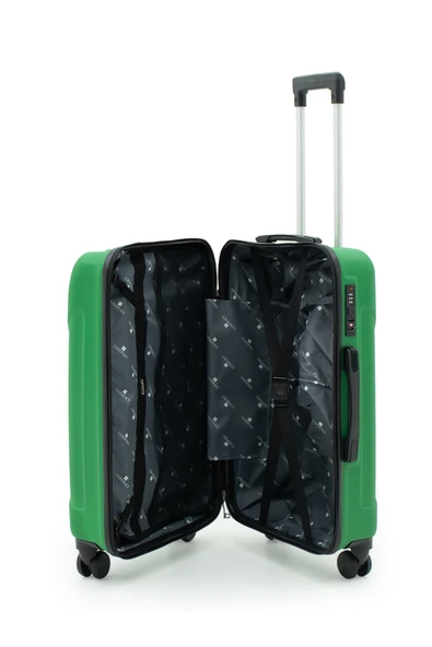 Petra Lüx 2'li Abs Valiz Seti Orta & Küçük - Yeşil - Resim 3