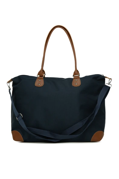 Bagmori Lacivert Baby Bag Baskılı Garnili Anne Bebek Çantası - 3