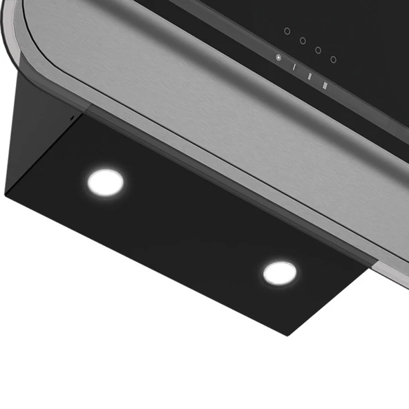 Tecna Siyah Ankastre Set  (8471 5 Gözlü Döküm Izgara 70 Cm Ankastre Ocak-8126 6 Fonksiyon Fırın-Tecna 8871 60 cm Duvar Tipi Davlumbaz) - 8