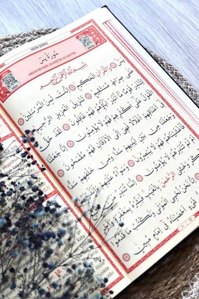 Orta Boy Termo Deri Yasin-i Şerif Kitabı Yeşil - Resim 3