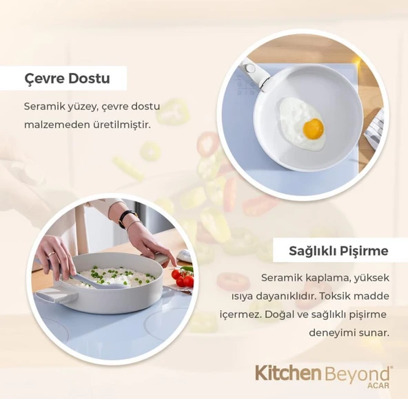 Acar Ultimate Pro Dövme 30x8 cm Basık Tencere BFT-05941 - 2