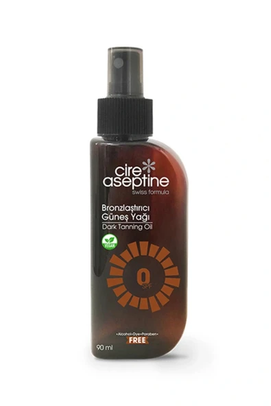 Cire Aseptine 0 SPF Bronzlaştırıcı Güneş Yağı – Hızlı Bronzluk, Yoğun Parlaklık 90 ml