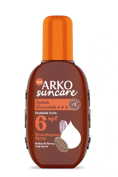 Arko Sun Care SPF 6 Bronzlaştırıcı Güneş Yağı – Doğal Bronzluk, E Vitamini Destekli 220 ml