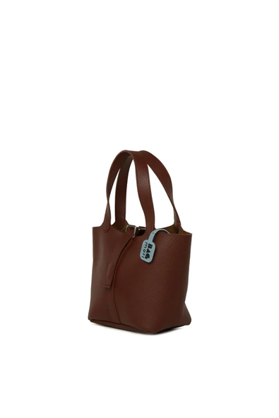 Bagmori Bordo Dokulu El Tutmalı Çanta - Resim 2