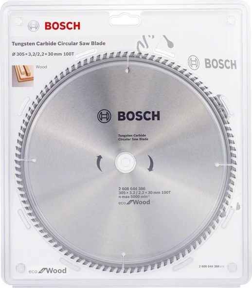 Bosch Optiline Eco 305 x 30 mm 100 Diş Ahşap Kesme Testeresi - 2