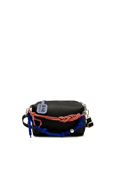 Bagmori Siyah Dokulu Charm Aksesuar Detaylı Mini Çanta ürün görseli