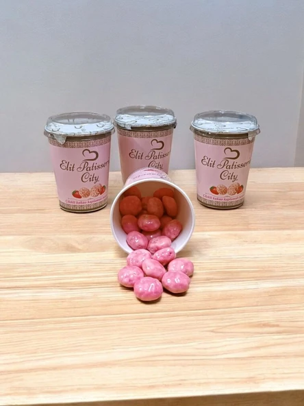 3 Adet (140 Gr) Çilekli Kakao Kaplamalı Bisküvi