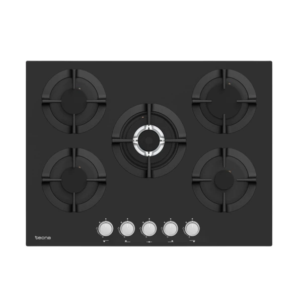 Tecna Siyah Ankastre Set  (8471 5 Gözlü Döküm Izgara 70 Cm Ankastre Ocak-8126 6 Fonksiyon Fırın-Tecna 8871 60 cm Duvar Tipi Davlumbaz) - 4