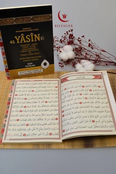 Türkçe Okunuşlu ve Mealli Kabe Desenli Yasin-i Şerif Orta Boy - Resim 3