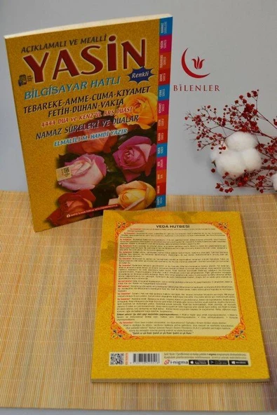 Açıklamalı ve Mealli Bilgisayar Hatlı Renkli Yasin Orta Boy - Resim 2