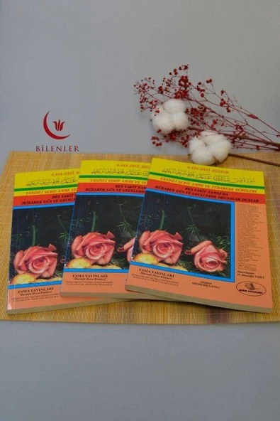 Beş Vakit Namazda Mübarek Gün ve Gecelerde Okunacak Dualar Yasin-i Şerif Tebareke ve Amme Sureleri Orta Boy - Resim 5