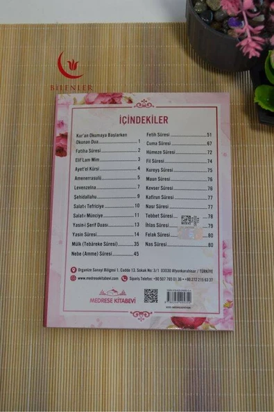 Mevlit Hediyeliği 41 Yasin Bilgisayar Hatlı Türkçe Okunuş Mealli ve Sesli 5 Adet Pembe - Resim 4