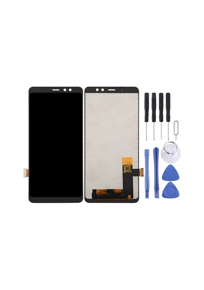 Cbtx Galaxy A8+ 2018 A730f, A730f/ds Uyumlu İncel Lcd Yarım Ekran, Sayısallaştırıcı Tam Montajlı Siyah - 2
