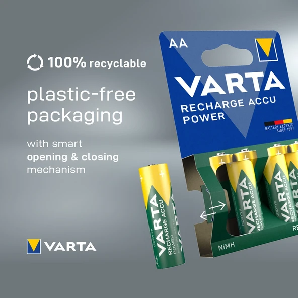 Varta 800 mAh AAA Şarj Edilebilir İnce Kalem Pil Adet - 2