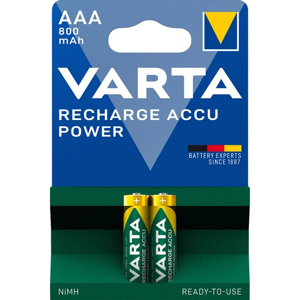 Varta 800 mAh AAA Şarj Edilebilir İnce Kalem Pil Adet
