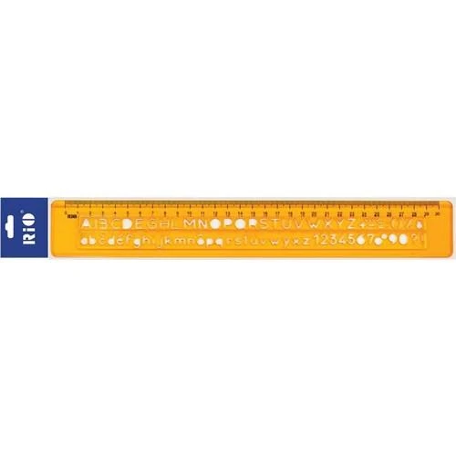 RİO CETVEL UNIVERSAL YAZI ŞABLONU 30 CM
