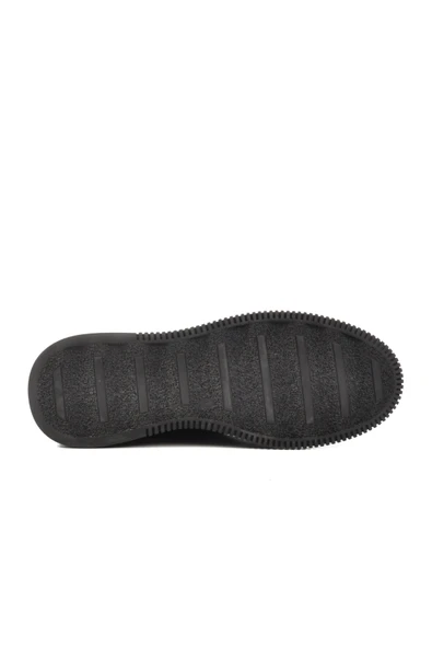 Ayakmod Siyah Haki Hakiki Deri Erkek Casual Ayakkabı 4K9824 M - Resim 5