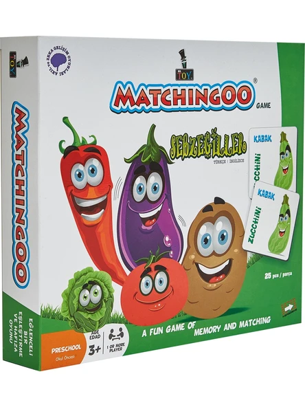 Matchingoo Memory Game Hafıza Oyunu Sebzegiller